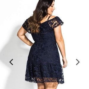 COPY - Coedition Dream of Lace Dress- navy